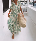 Phaedra - Sommerliches neues kurzärmeliges Print-Kleid
