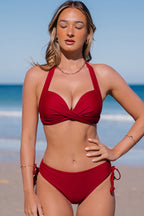 Ocean Chic - Bikini-Set mit verdrehtem und Neckholder-Ausschnitt, und Schnürung