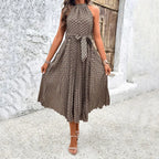 Sophia - Modisches und elegantes ärmelloses Damenkleid, tailliert
