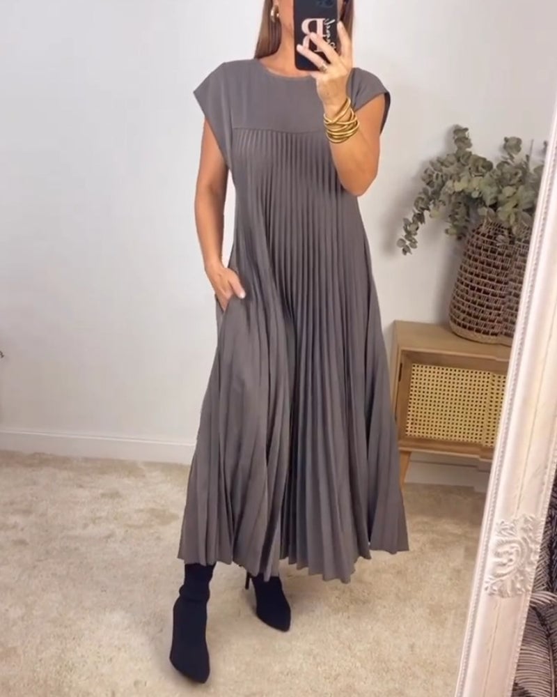 Rachel - Kurzärmeliges Basic-Kleid