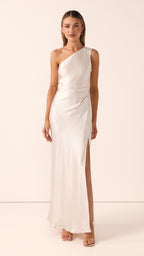 Langes Ein-Schulter-Kleid für Damen – Marim