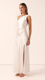 Langes Ein-Schulter-Kleid für Damen – Marim