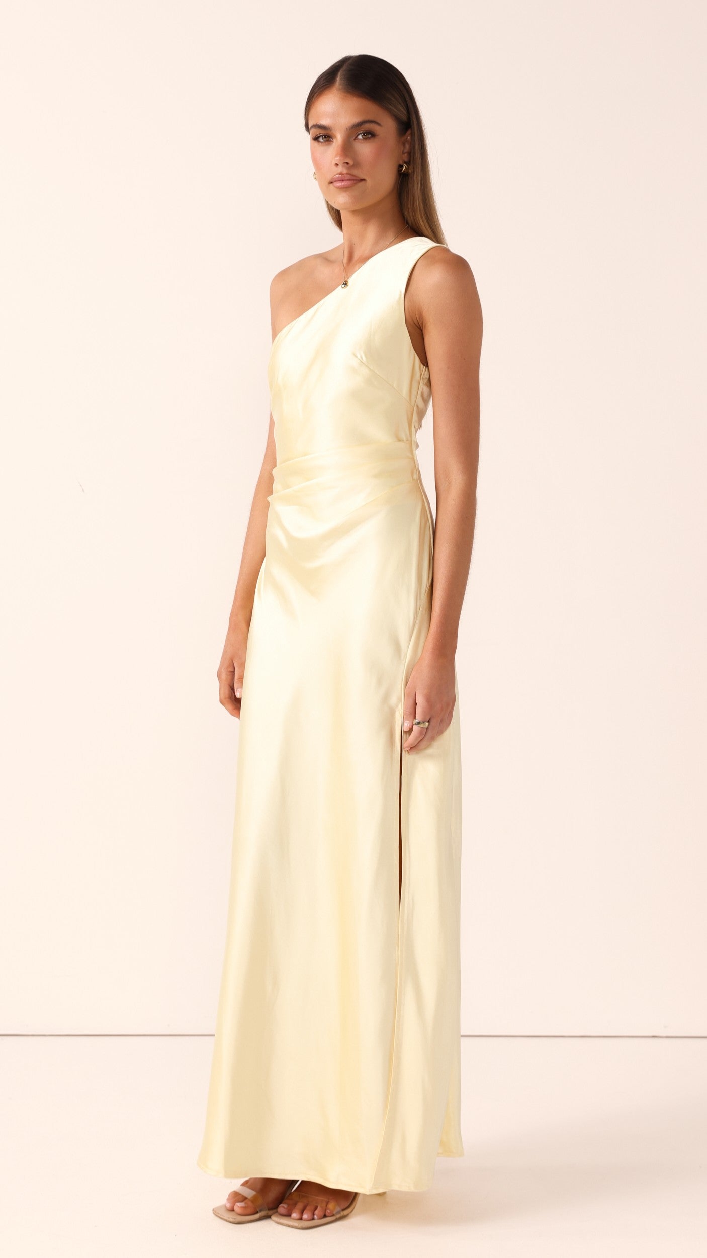 Langes One-Shoulder-Kleid für Damen – Rousa