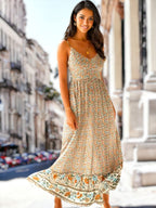 Nyra - Bohème Sommerkleid mit V-Ausschnitt