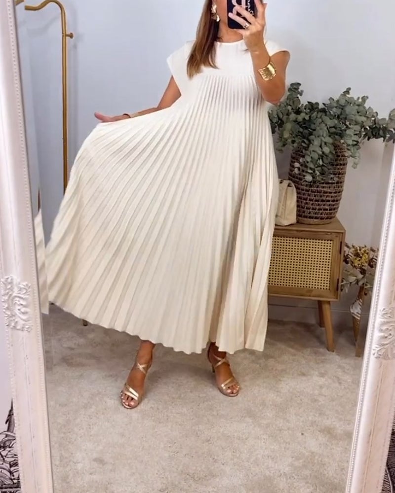 Rachel - Kurzärmeliges Basic-Kleid