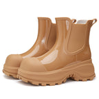 Regenstiefel für Frauen mit dicken Sohlen und wasserdicht - Karilyn