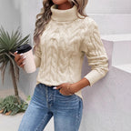 Damen-Rollkragenpullover aus Strick - Freja