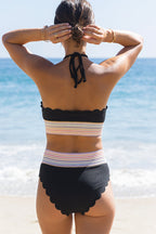 Ocean Chic - Bikini-Set mit überschnittenem Saum und Ausschnitt