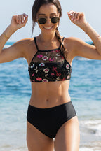 Ocean Chic - Niedliches Bikini-Set mit Netzdruck