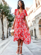 Kaly - Kleid mit böhmischem Blumendruck