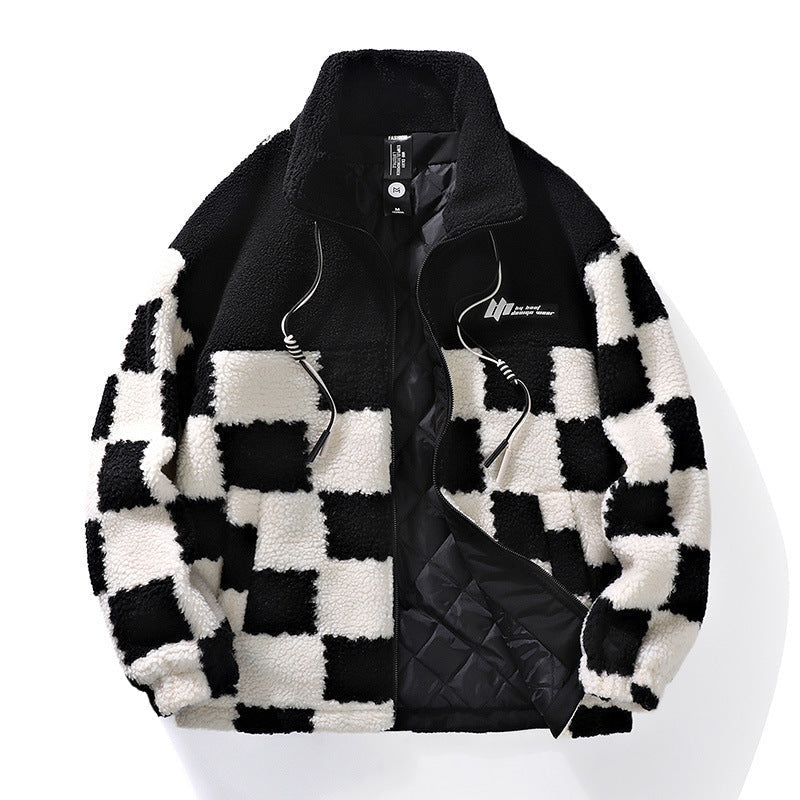 Herren-Winterjacke mit Fleece-Effekt - Davor