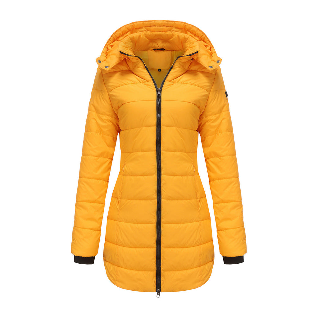 Lange Damenjacke mit Kapuze - Naelle
