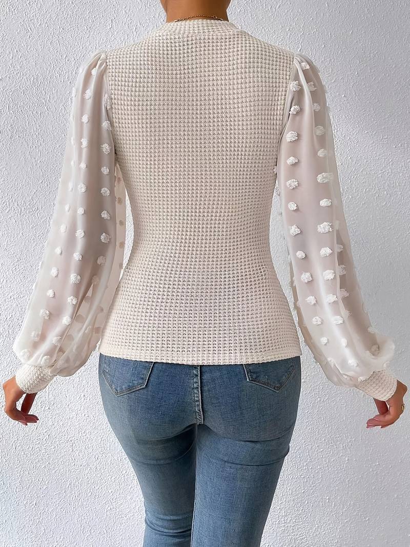 Mila Häkelbluse Damen – Elegant und Raffiniert
