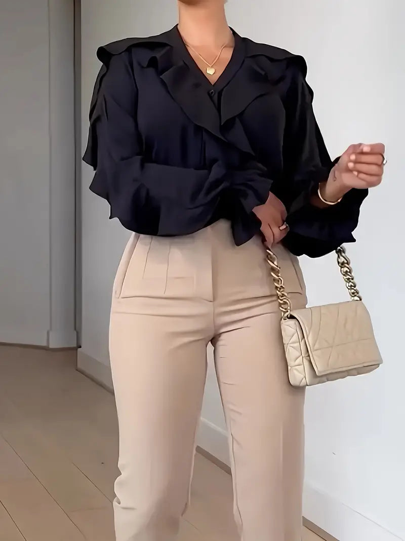 Isabelle Rüschenbluse Damen – Romantisch und Stilvoll