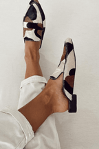 Geschlossene Damen-Slipper mit Aufdruck - Bria