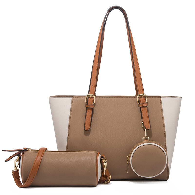 Elegante Damen-Tragetasche mit zweifarbigem Design