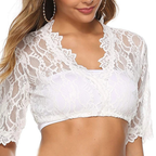 Damen Trachten Dirndl Bluse mit Spitze - Irmgard