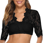 Damen Trachten Dirndl Bluse mit Spitze - Irmgard