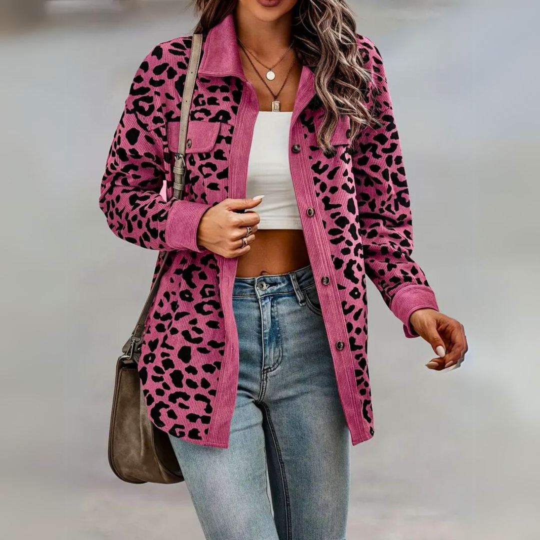Toos - Schicke Jacke mit Leopardenmuster für Frauen