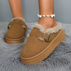 Damen Winterclogs mit Schnalle und Fellfutter - Sabine