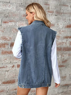 Strickjacke im Used-Look in leichter Ausführung mit lockerer Passform