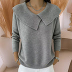 Strickpullover mit weichem Kragen Damen Warm und elegant zeitlose Raffinesse bequemer Tragekomfort - Jennifer