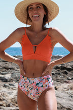 Ocean Chic - Niedliches Bikini-Set mit Blumendruck