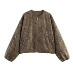 Damenjacke mit Blumenstickerei - Yrsa