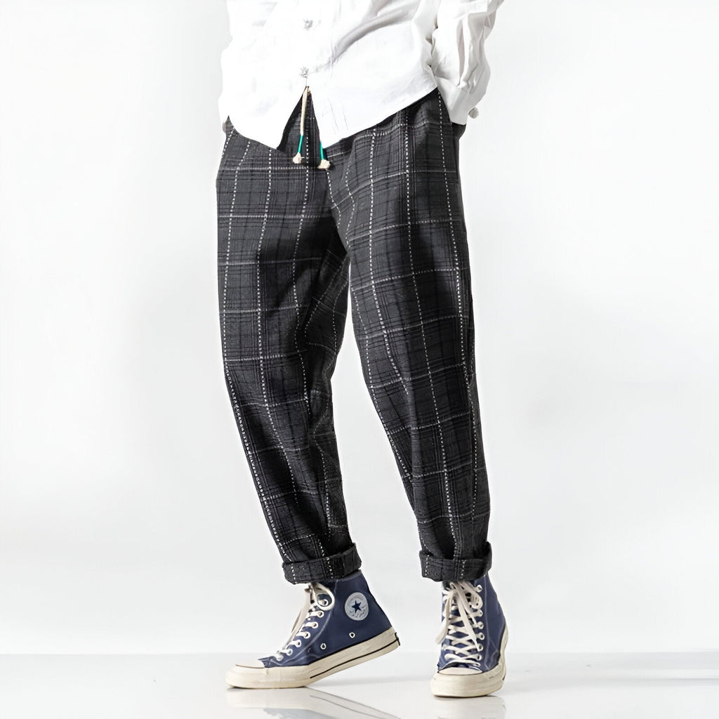 Herrenhose mit Druck - Mau