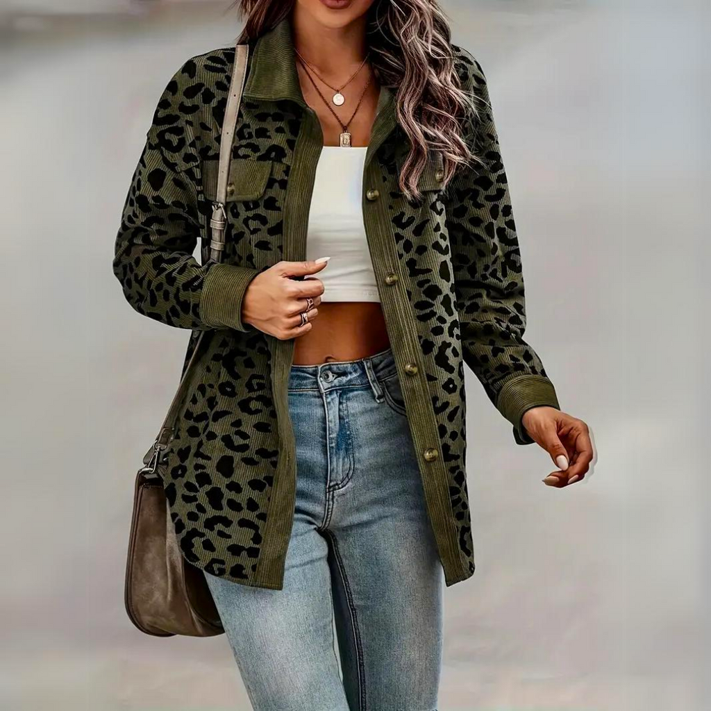 Toos - Schicke Jacke mit Leopardenmuster für Frauen