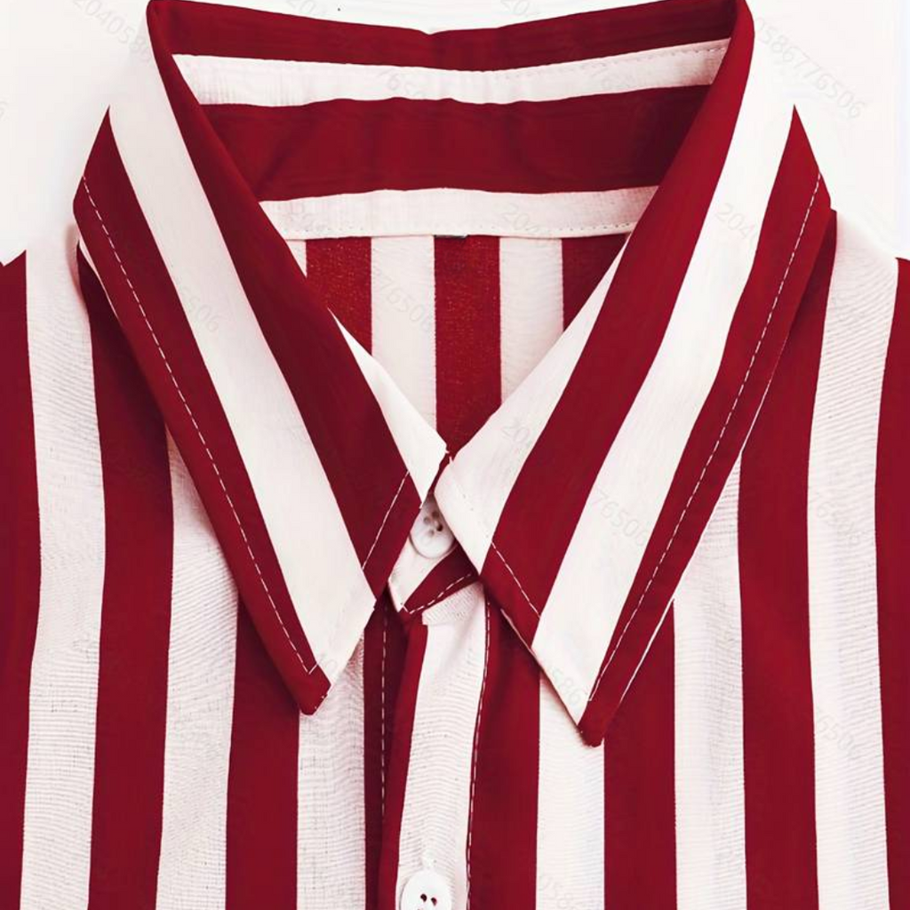 Simon - Stylische gestreifte Herrenbluse