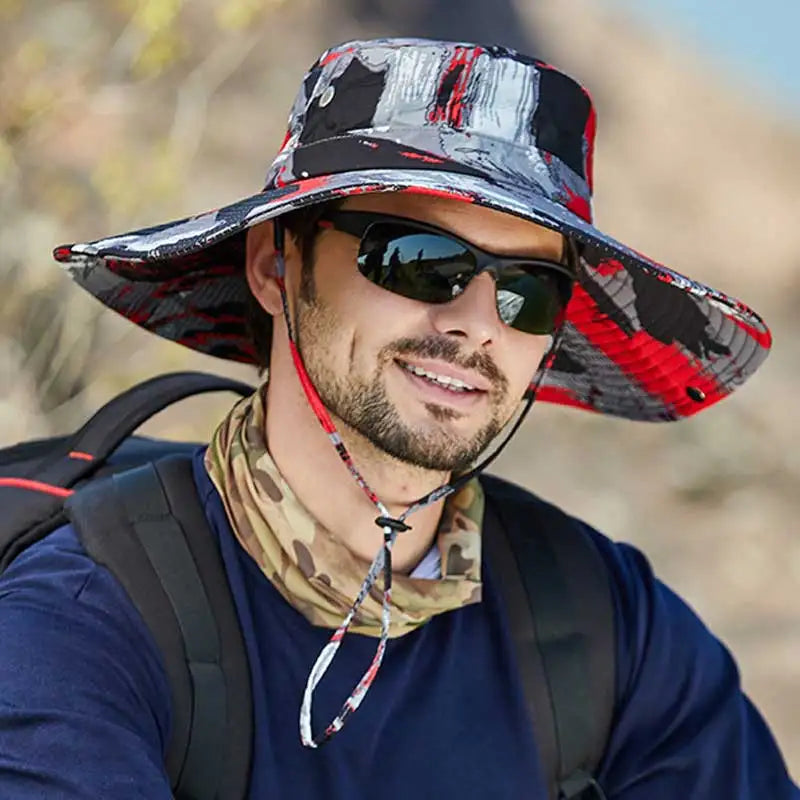 Männer Camouflage Sommer Atmungsaktive Mütze