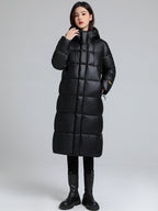 Lange Jacke mit Stepp-Effekt für Frauen - Eryndel