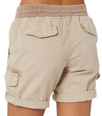 Lässige lockere Damen-Shorts mit hoher Taille