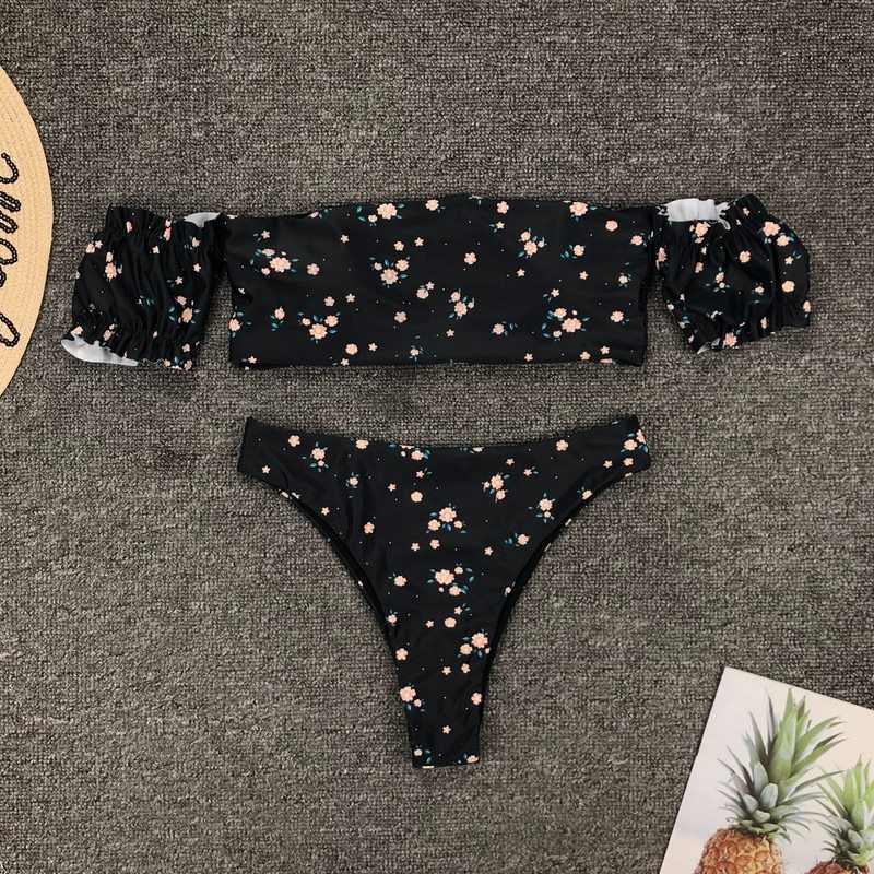 Floral Bikini Badeanzug