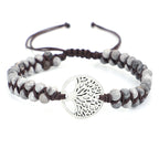 Yoga-Armband mit gewebtem Lebensbaum-Charme
