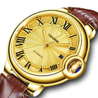 Elegante Herrenuhr mit römischen Ziffern