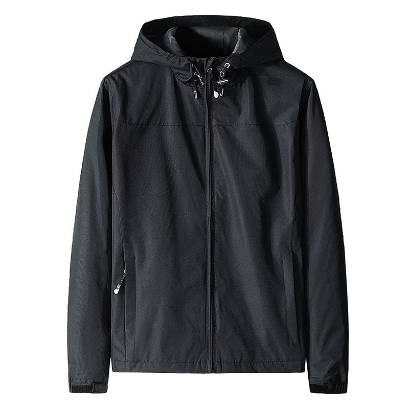 Herren Windjacke mit Kapuze und Reißverschluss - Elvan