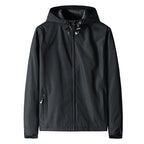Herren Windjacke mit Kapuze und Reißverschluss - Elvan