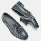 Modische Leder Slipper mit Quasten für Männer - Kaster