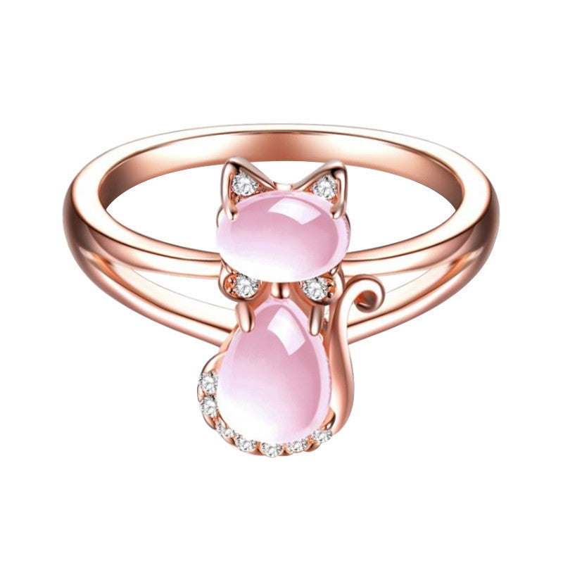 Ring mit Katzenkristall für Frauen - Liora