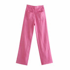 Damenjeans mit geradem Bein und hoher Taille - Neriva