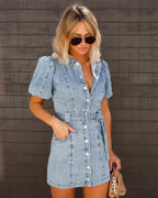 Paige - Trendiges Denim-Kleid für Frauen