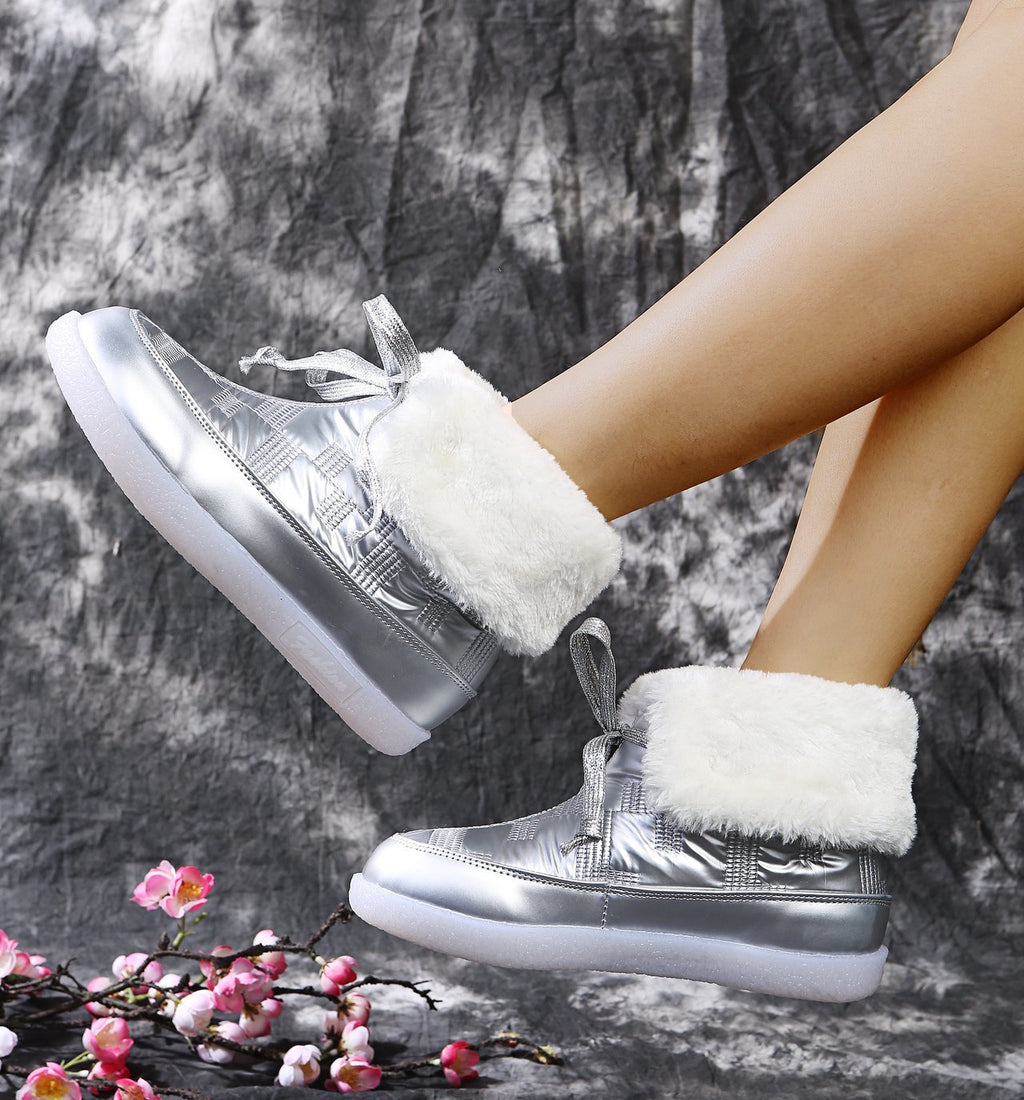Winterstiefel mit Steppeffekt für Damen - Yalinne