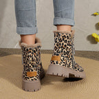 Damen Winterstiefel mit Tiermotiv und warmem Futter - Yuliana