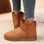 Damen Winterstiefel aus Wildleder mit Pelzfutter - Lety