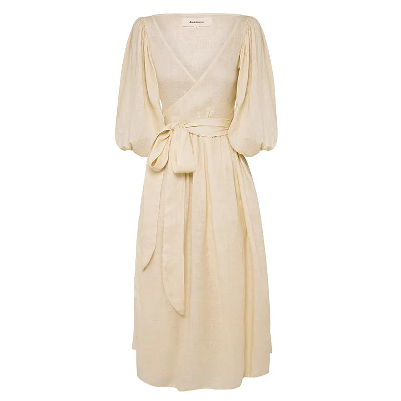 Natalie - Damenkleid mit Puffärmeln