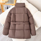 Modischer Damen Wintermantel mit verstellbarem Gürtel - Freja