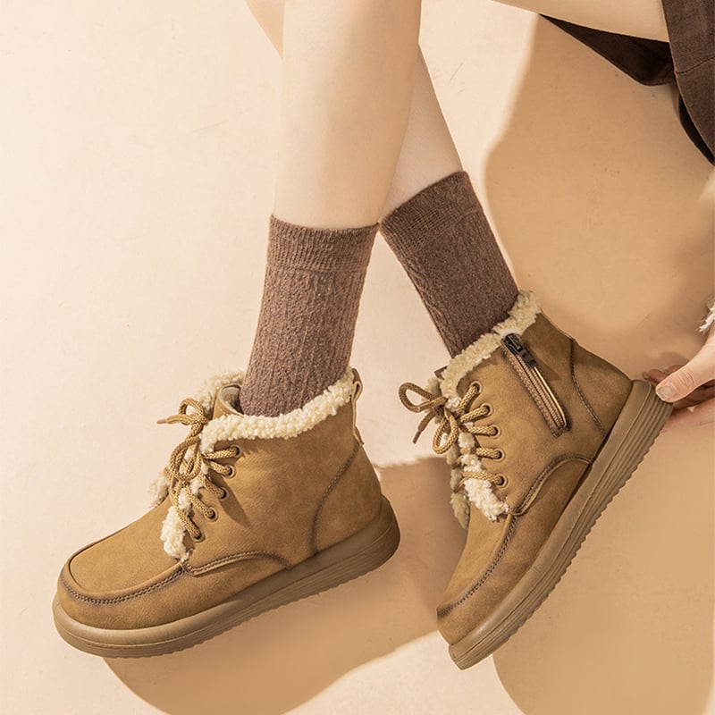 Winterliche Damenstiefelette mit flauschigem Futter - Avenna