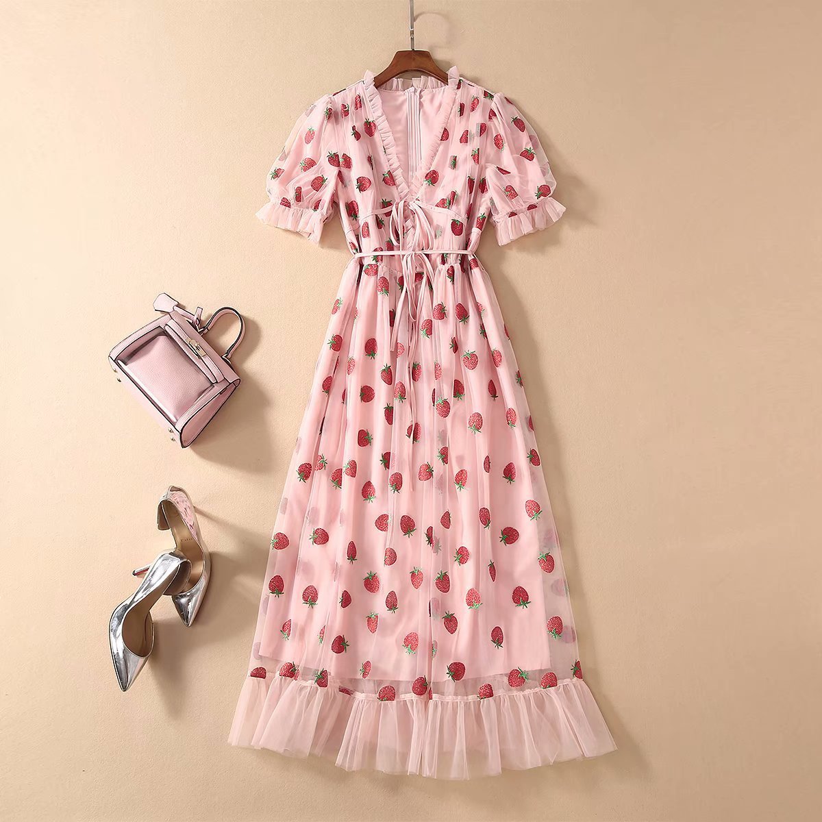 Besticktes Tüllkleid für Frauen - Eda